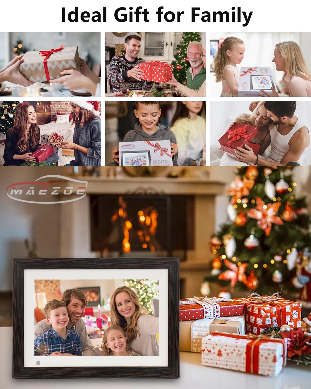 MAEZOE 10.1" WiFi Digital Picture Frame with Touch