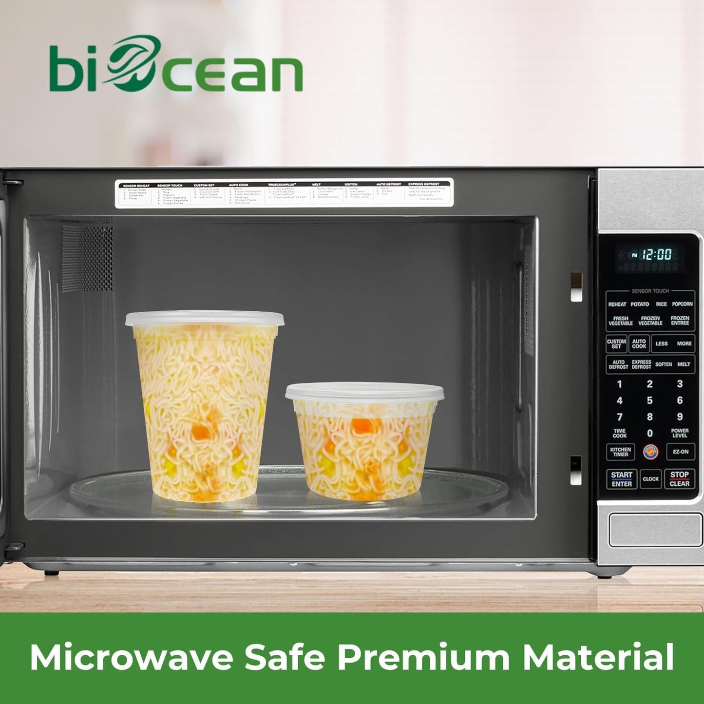 48-Pack Biocean Food Storage Containers with Lids