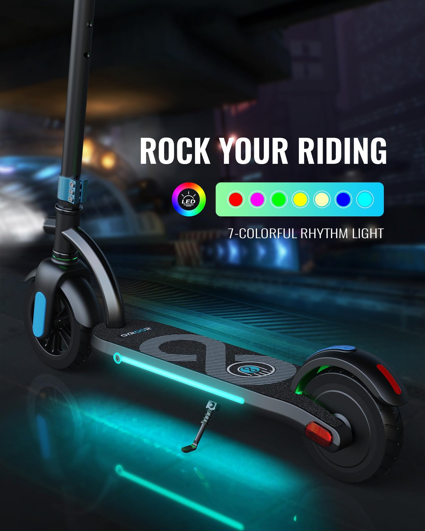 Gyroor H40 Kids Electric Scooter with Lights