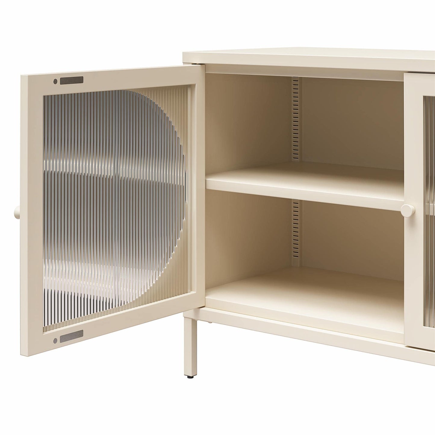 Mr. Kate Luna Fluted Glass Accent Cabinet