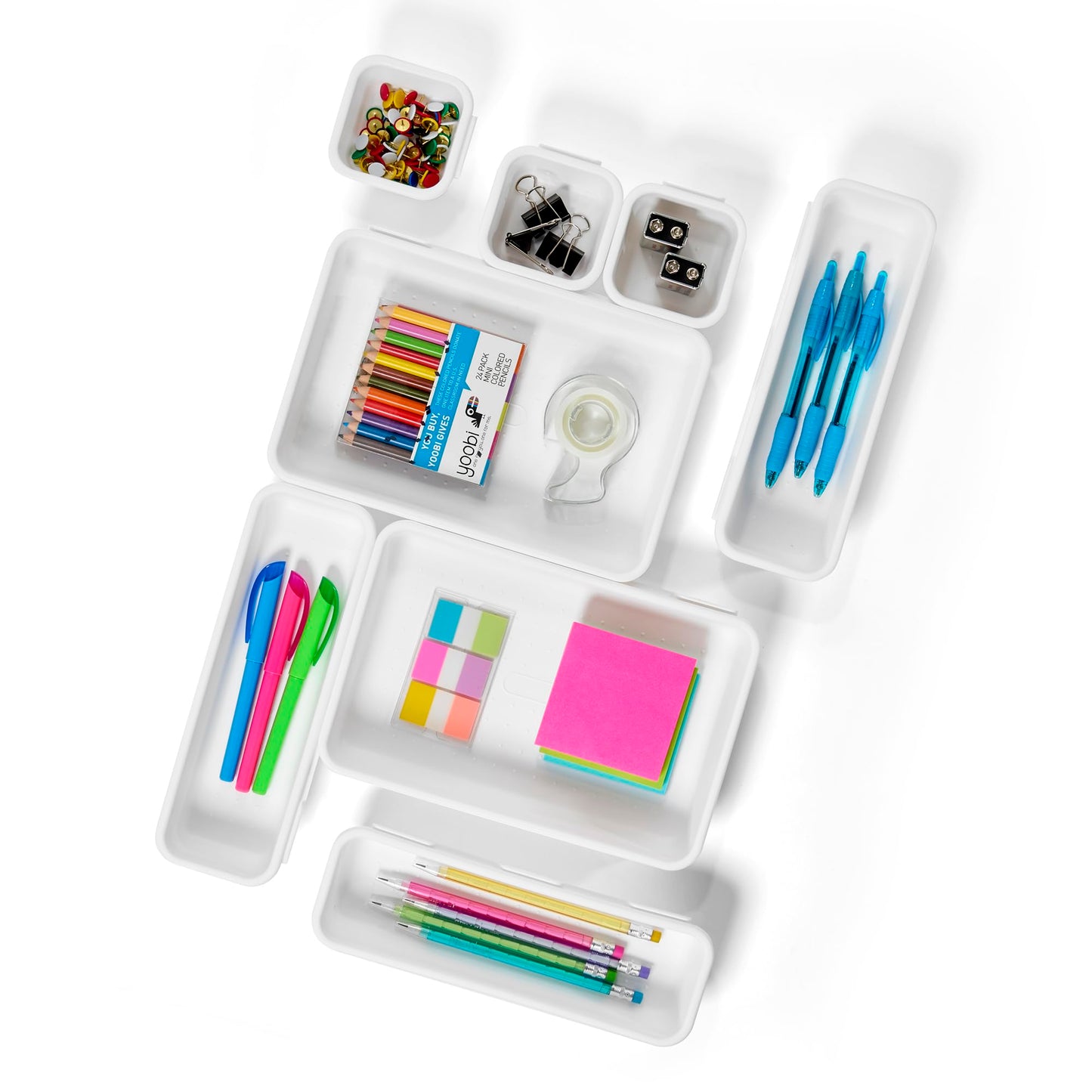 madesmart 8-Piece Customizable Drawer Organizer Set