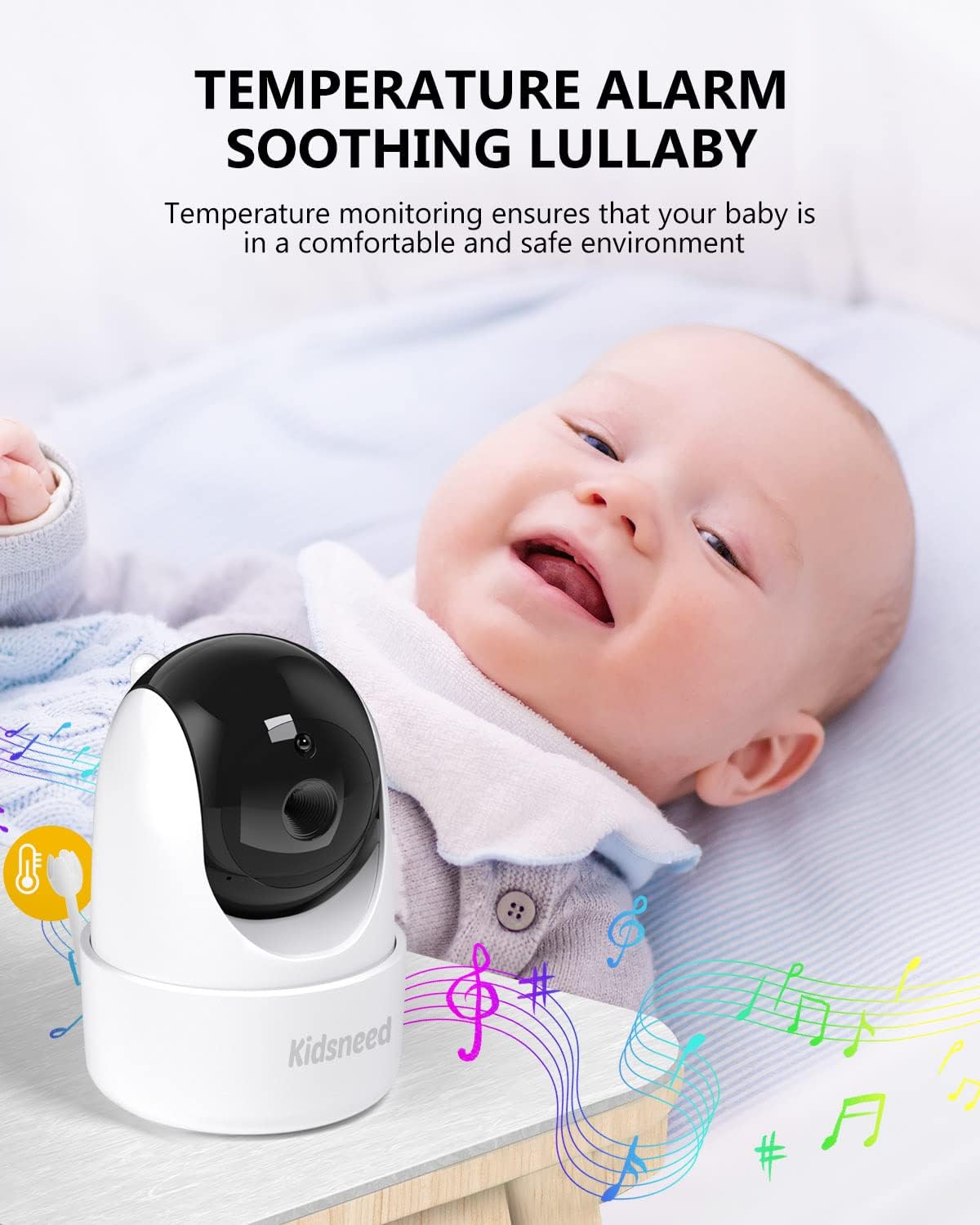 Kidsneed Baby Monitor with Camera and Audio
