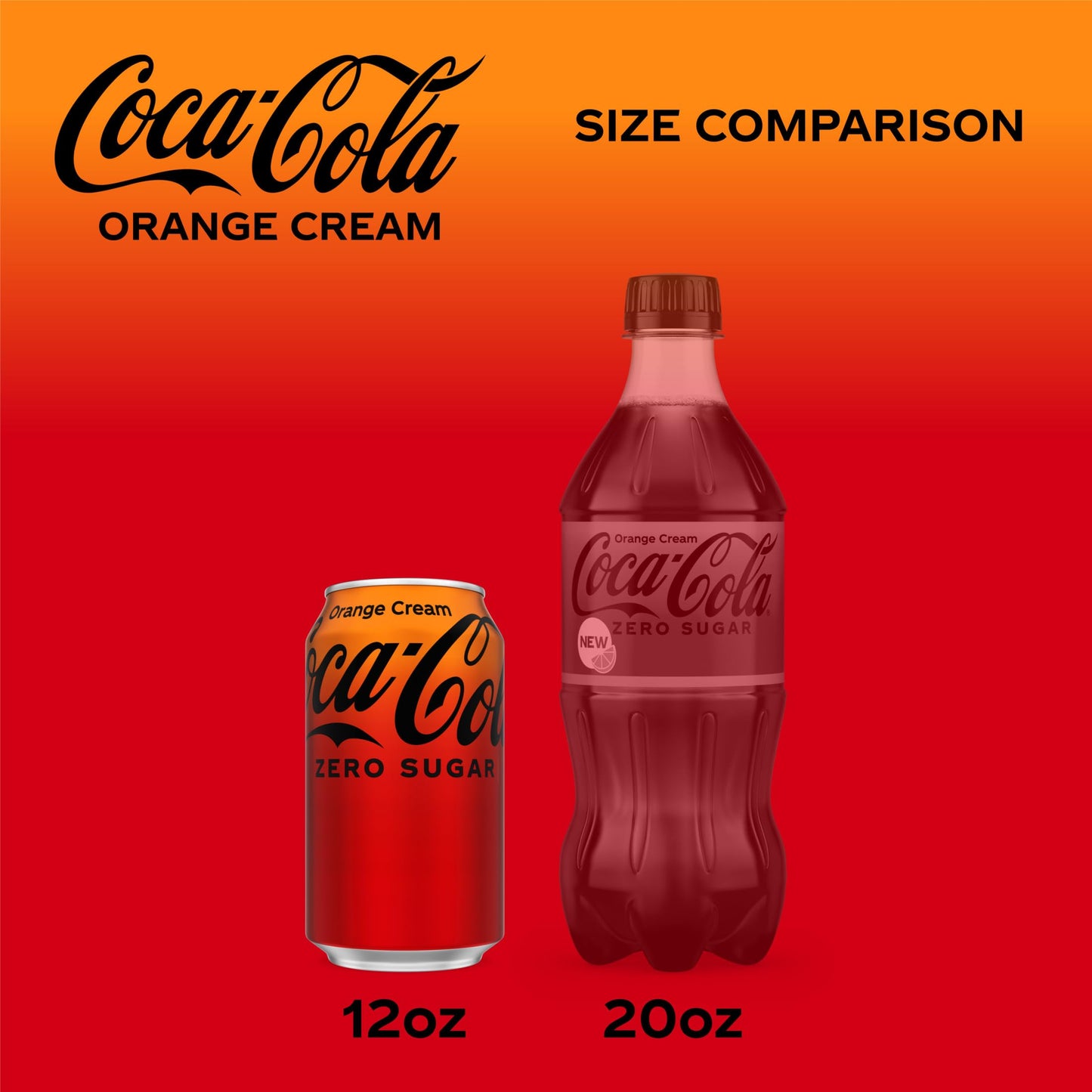 Coca-Cola Zero Sugar Orange Cream 12oz 12pk