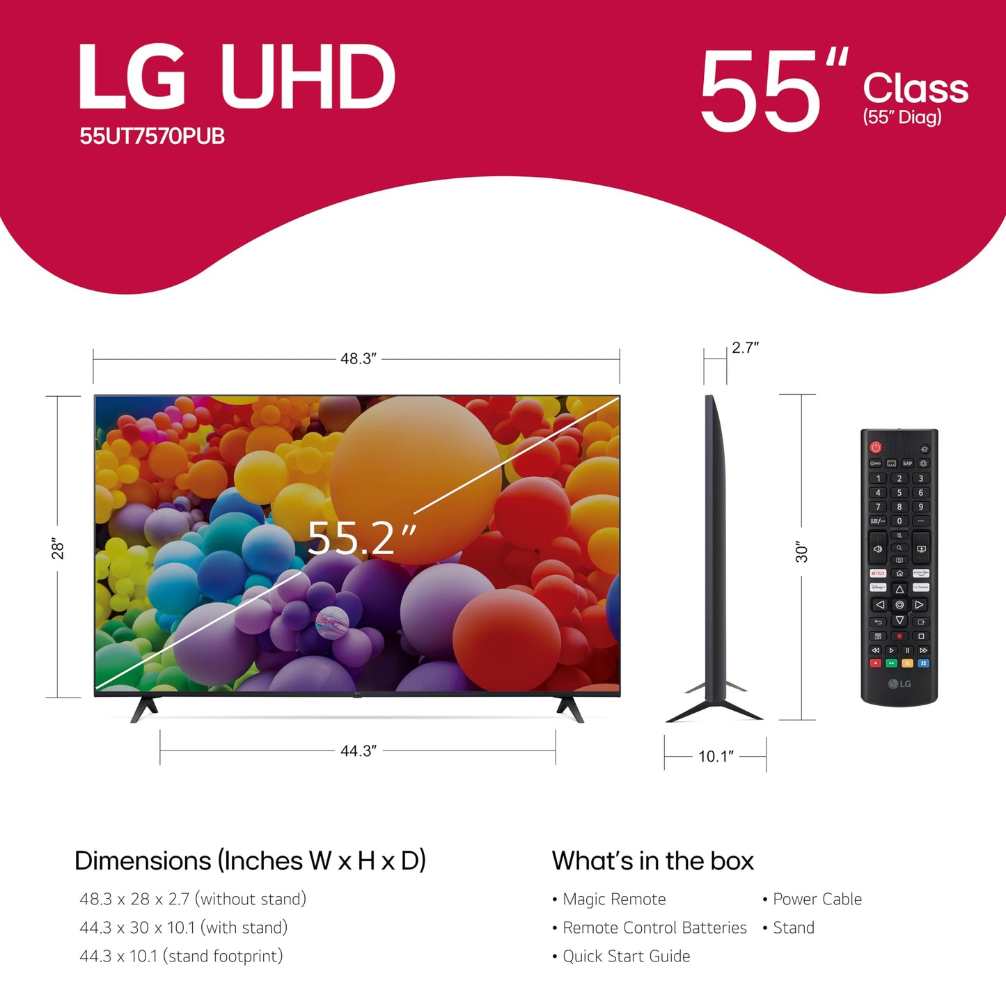 LG 55-Inch 4K AI Smart TV with Alexa