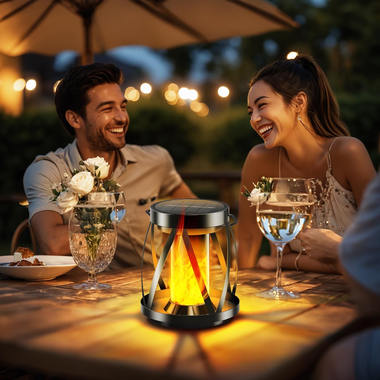 Solar Flickering Flame Lanterns - Garpar Outdoor Lights