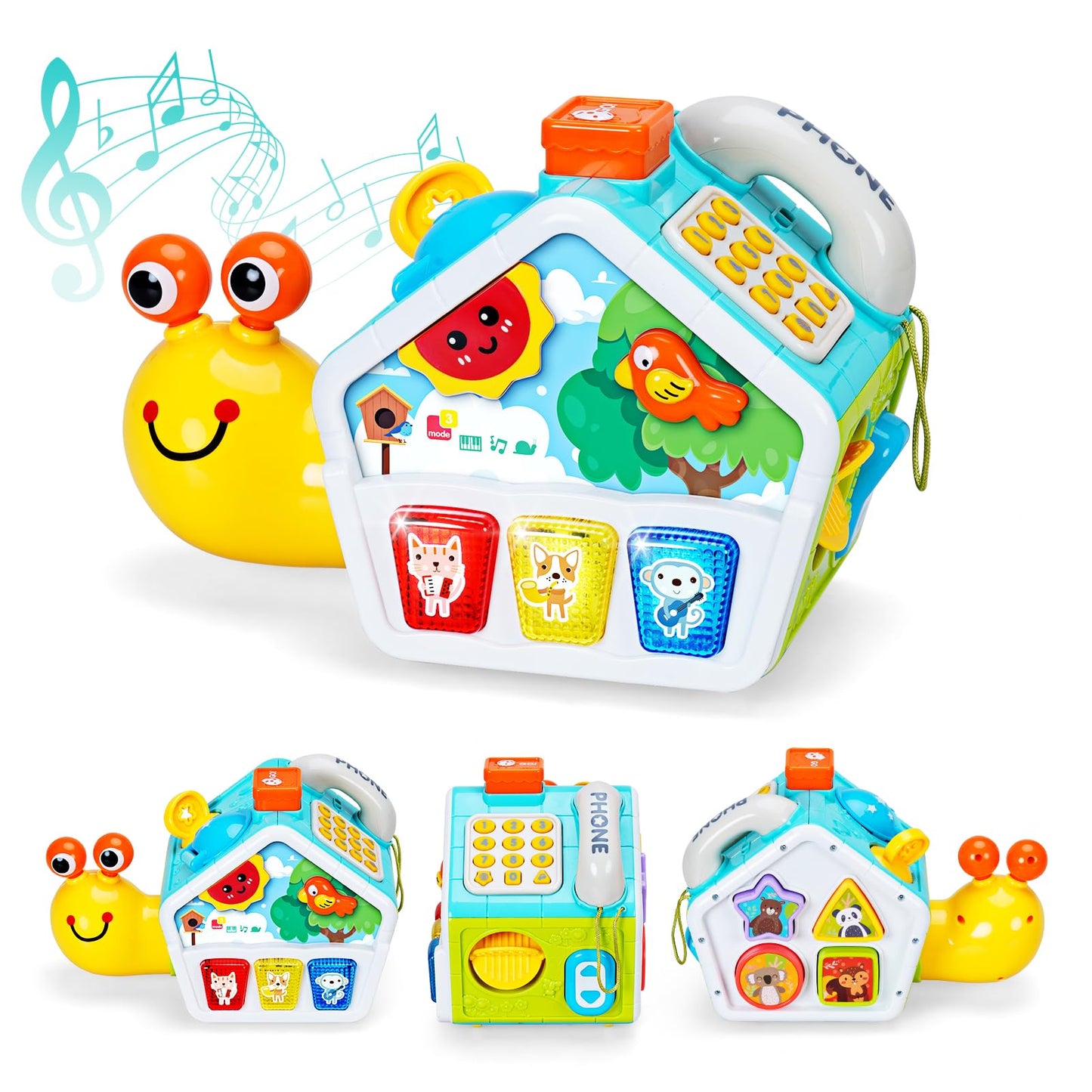 6-in-1 Activity Cube for Toddlers 1-3