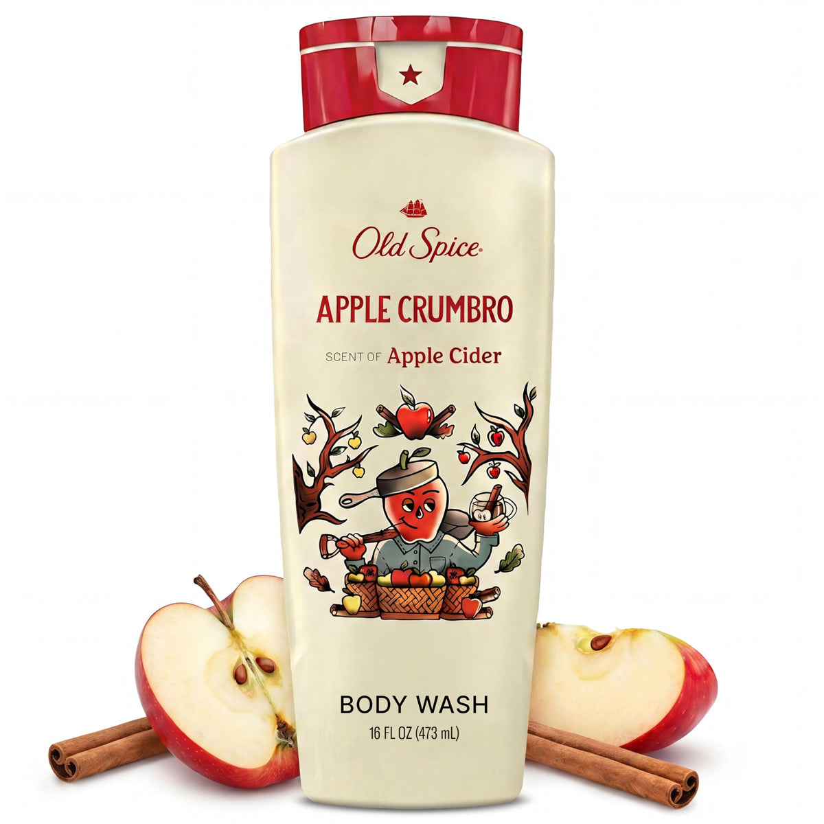 Old Spice Apple Scent Body Wash, 16 fl oz