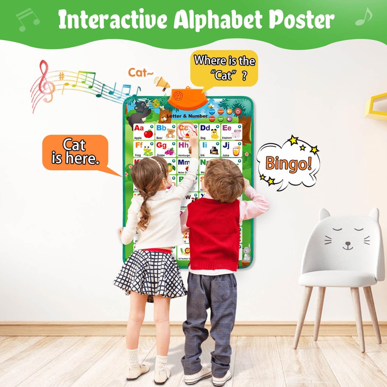 Learning Alphabet Toys for Toddlers - Interactive Chart