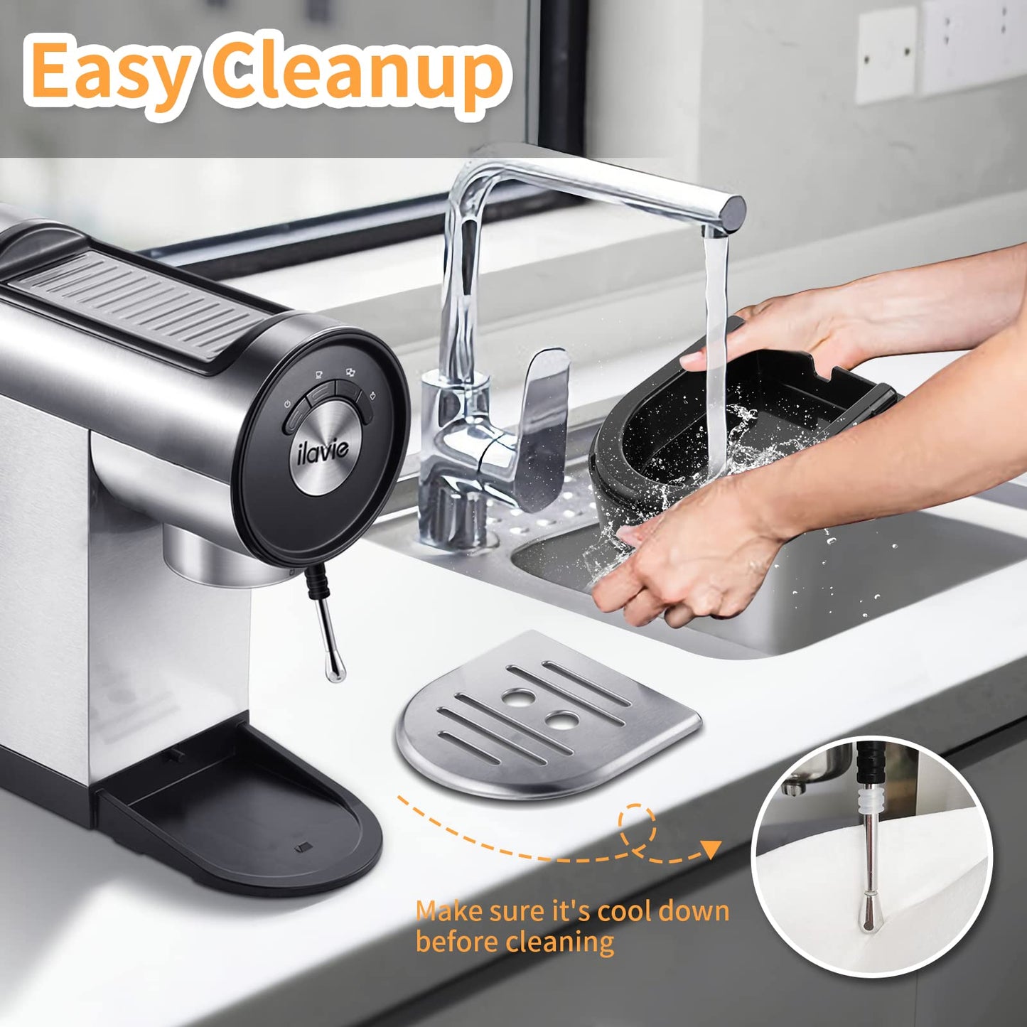 ILAVIE 20Bar Espresso Machine with Steamer