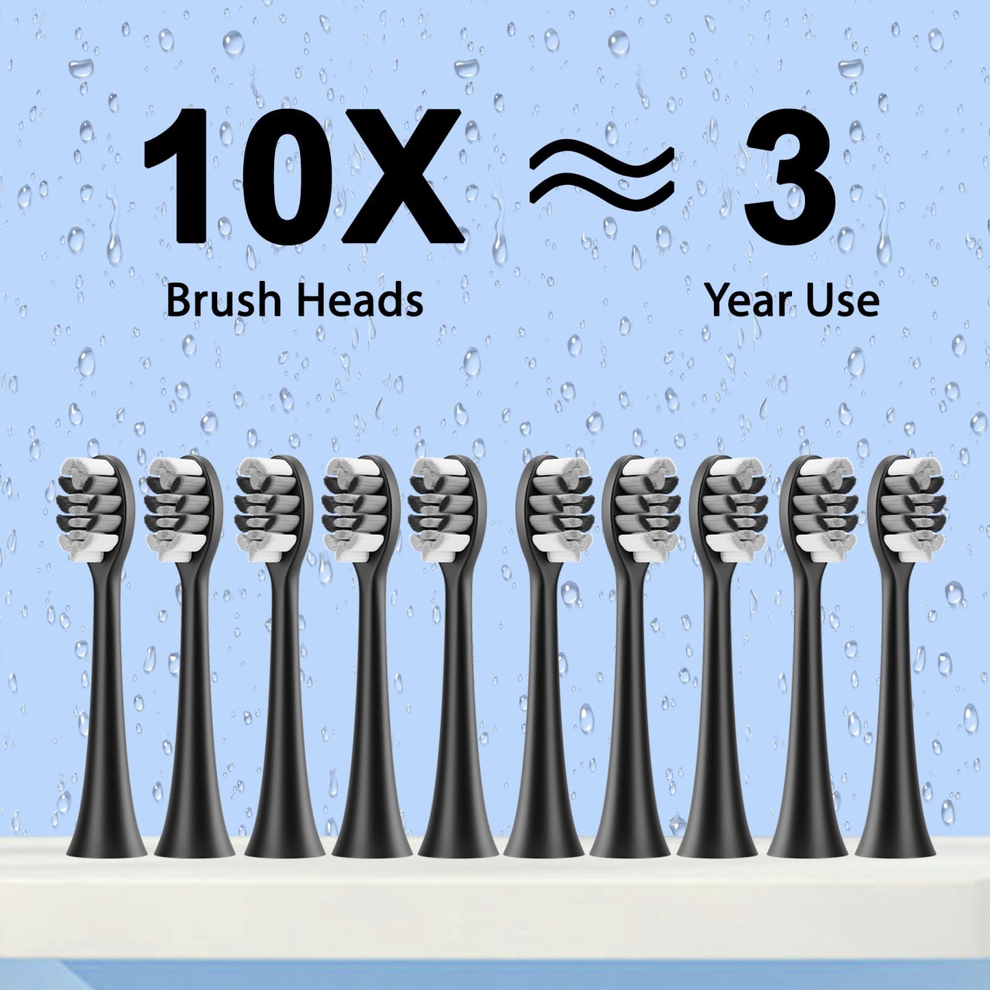 Fairir Sonic Electric Toothbrush with 10 Heads