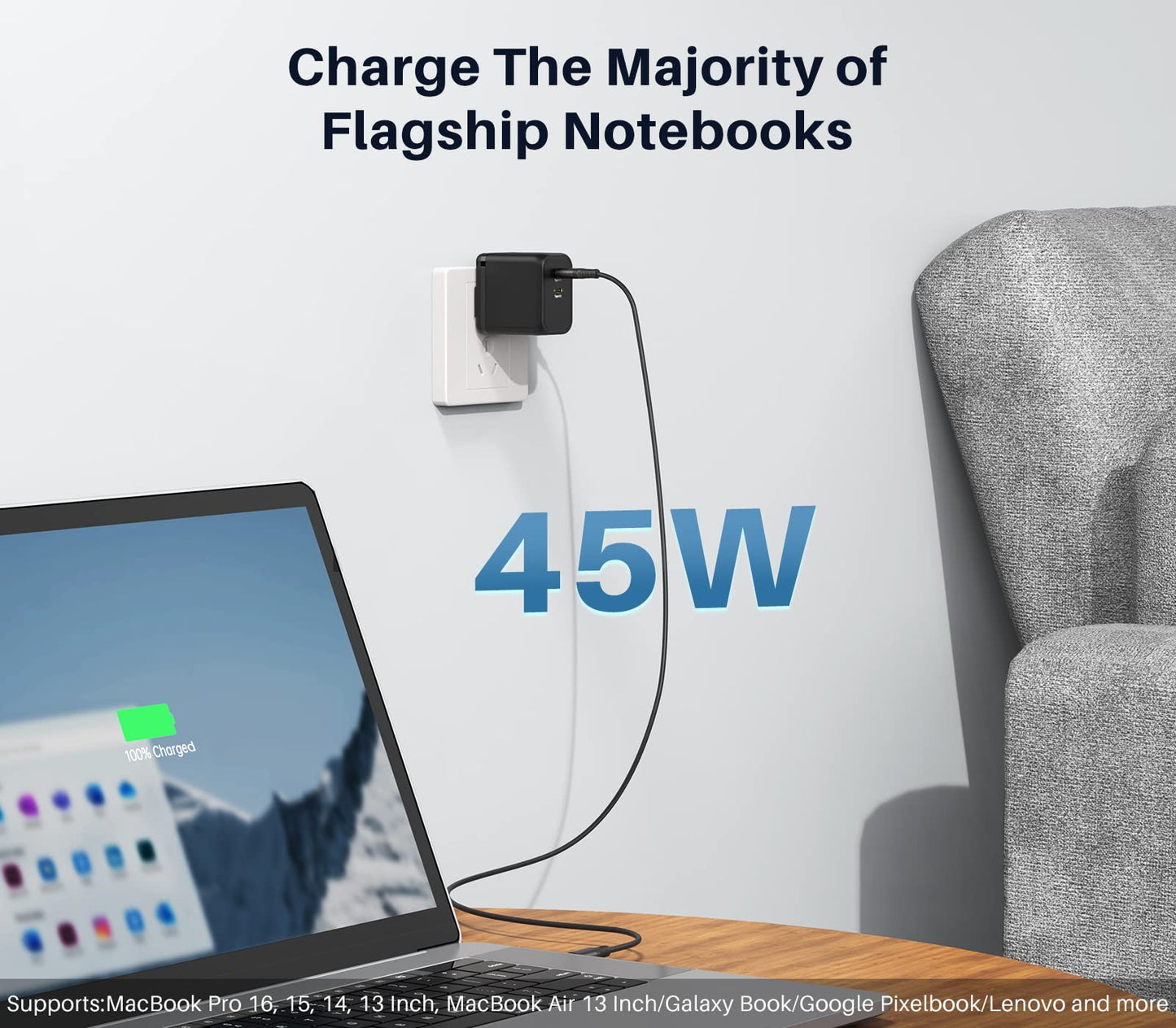 45W K&ZZ USB C Fast Charger