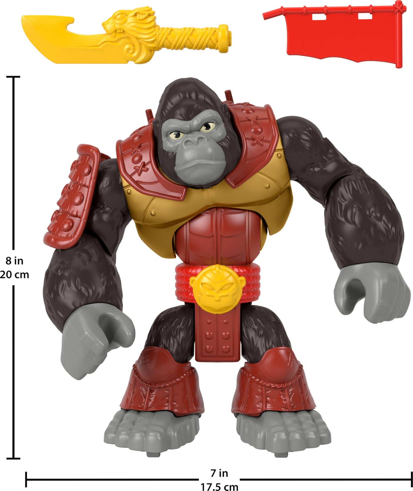 Fisher-Price Silverback Gorilla Figure with Accessories