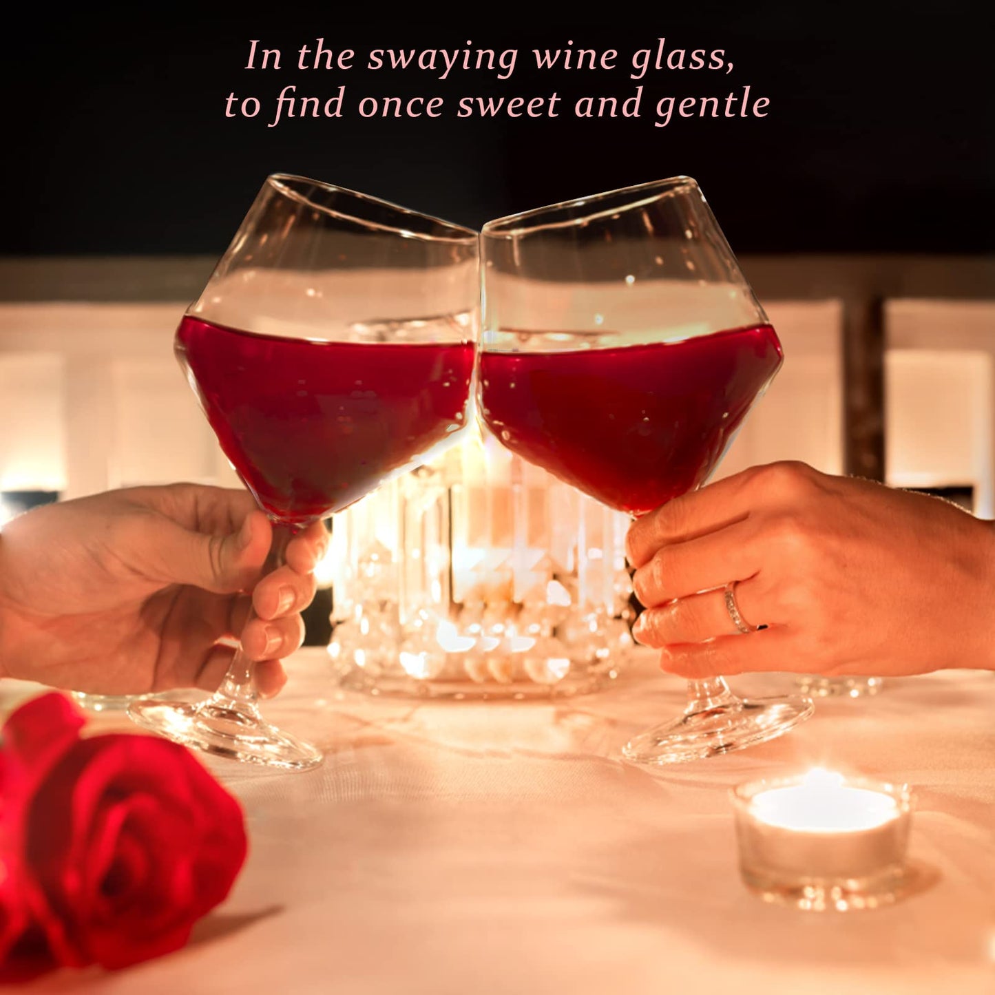 Set of 4 Stemmed Wine Glasses