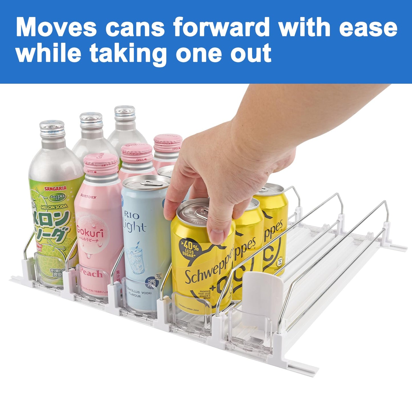 Drink Dispenser Beverage Organizer for Refrigerator