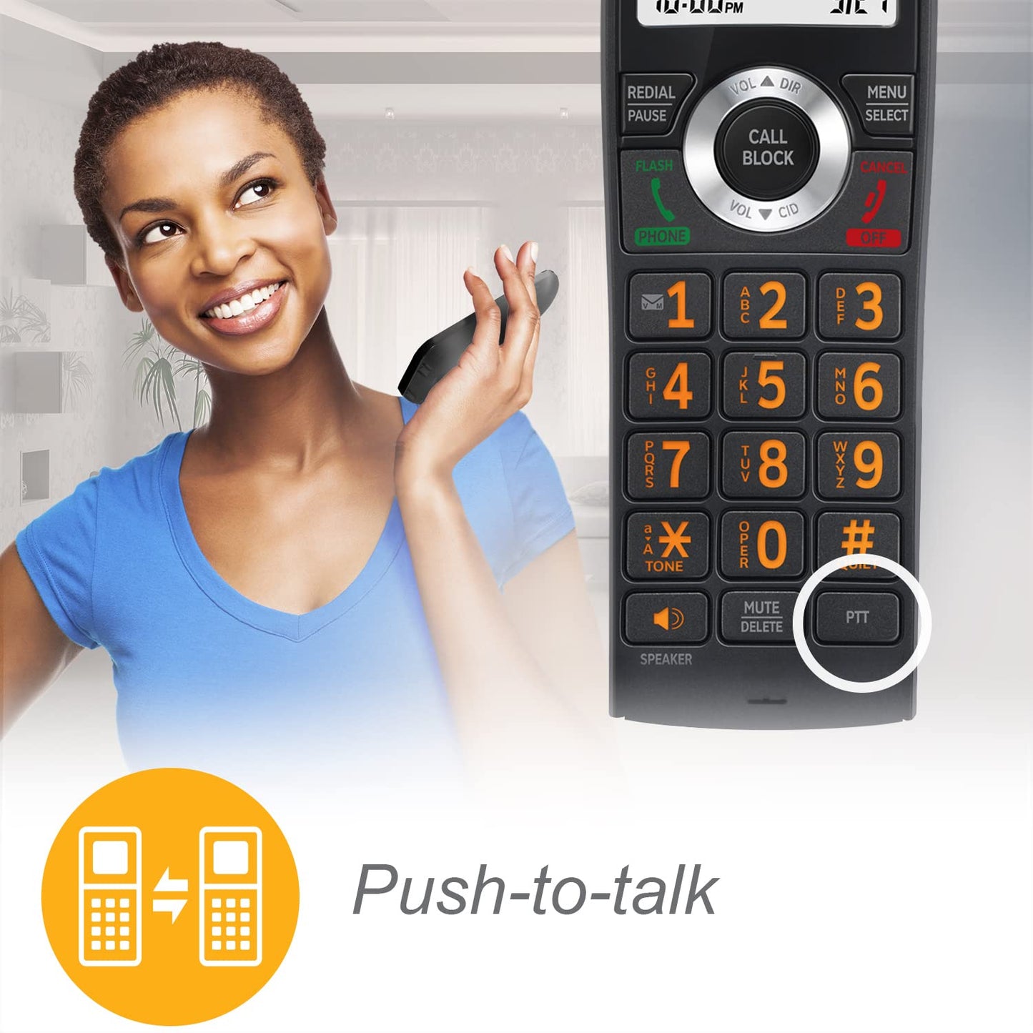 AT&T Cordless Phone with Answering Machine, 3 Handsets