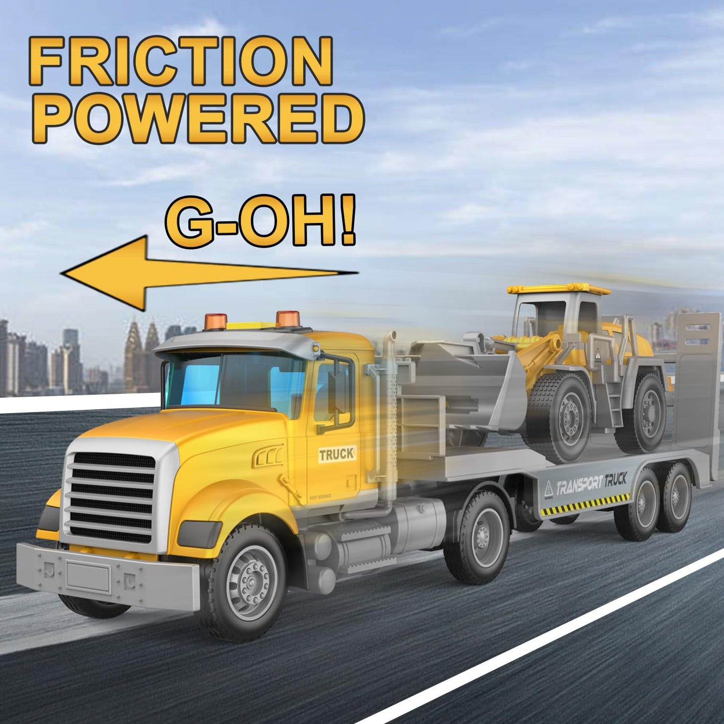 DOWELLIN Truck Carrier Toy Set for Kids