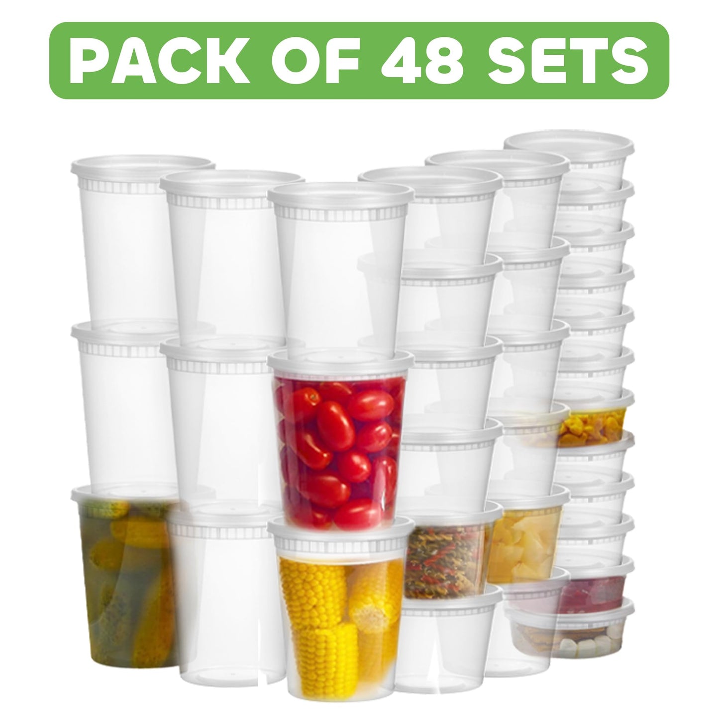 48 Pack JoyServe Food Storage Containers with Lids