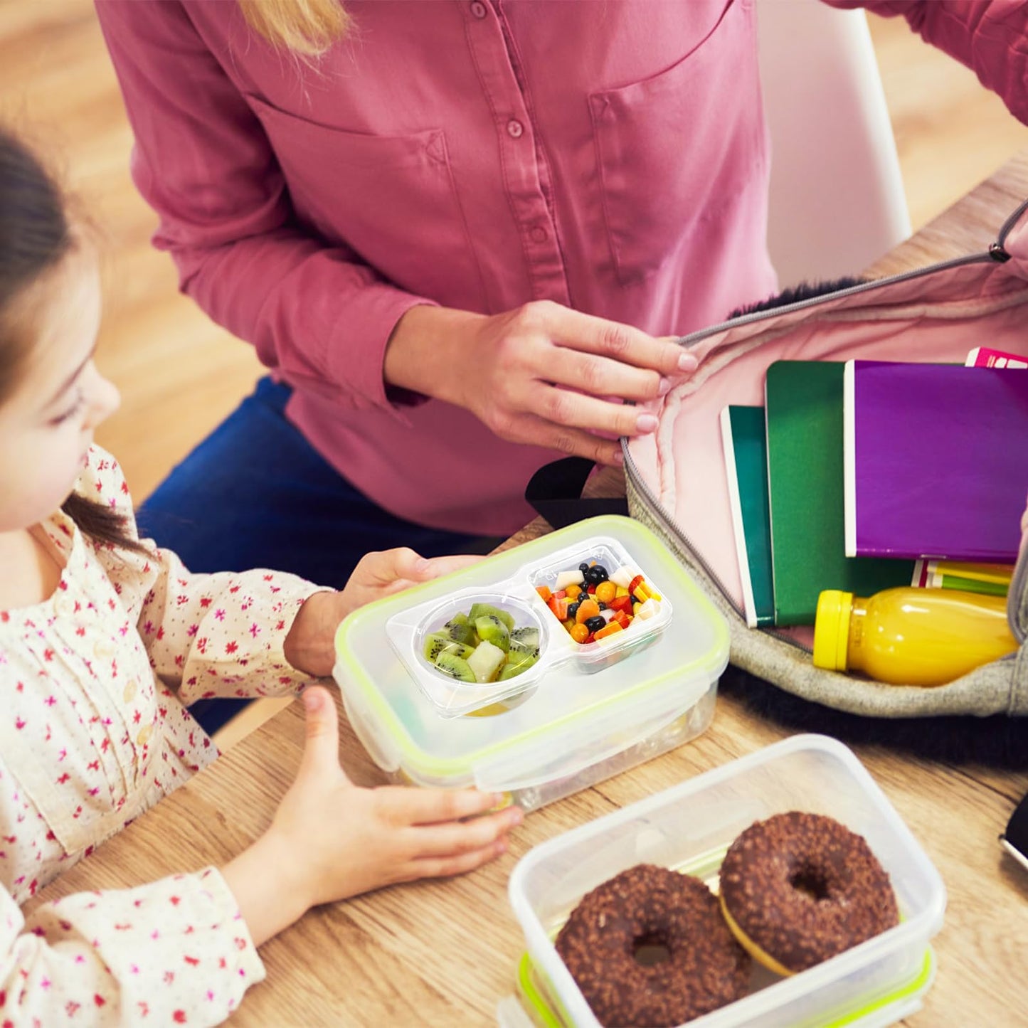 20-Pack Leakproof Snack Containers with Compartments