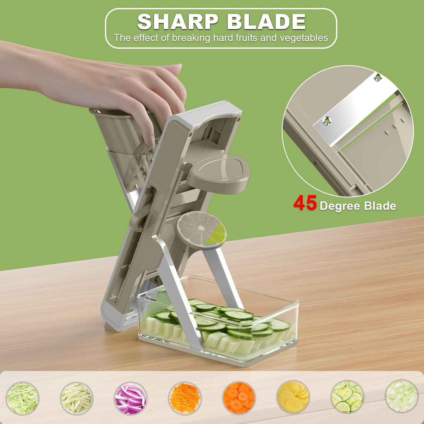 Eletronova Mandoline Slicer for Kitchen Vegetables