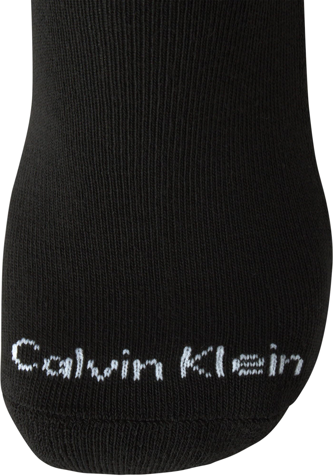Calvin Klein Men's 6 Pair Athletic Crew Socks, Size 7-12, Pure Black