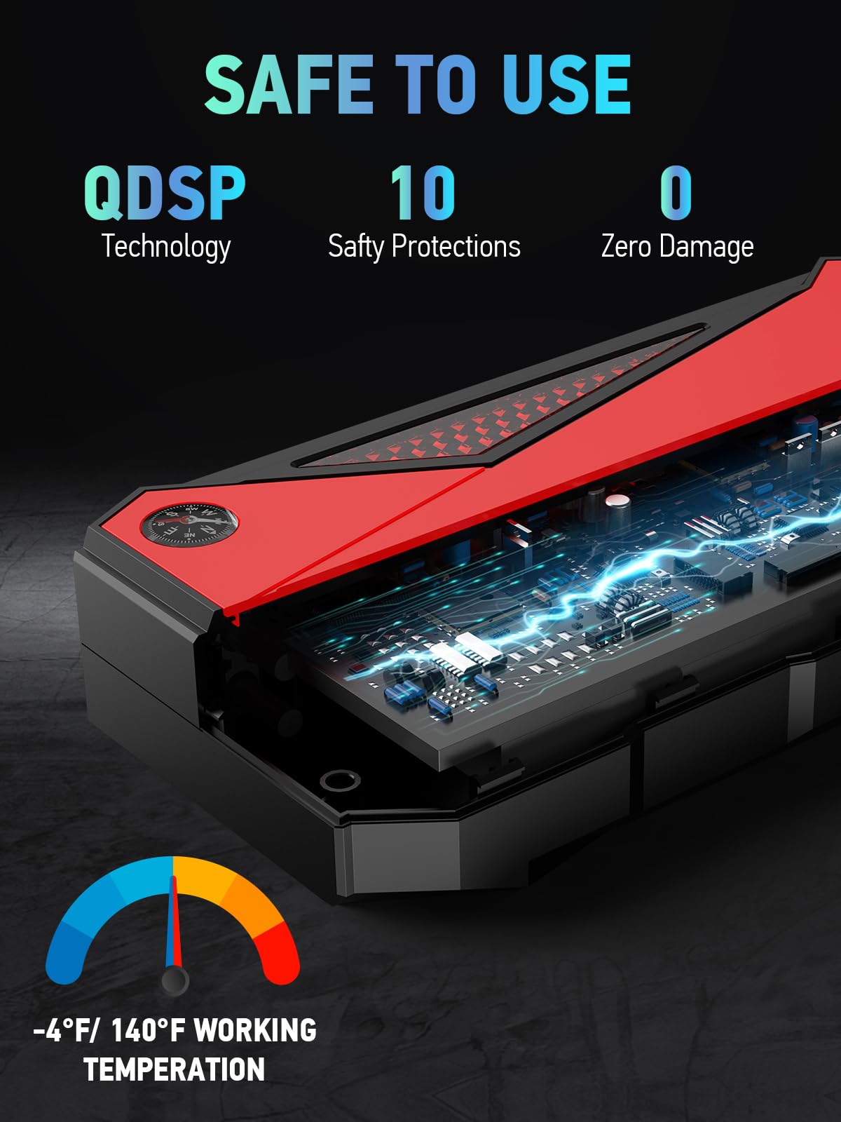 DBPOWER 2000A Portable Car Jump Starter