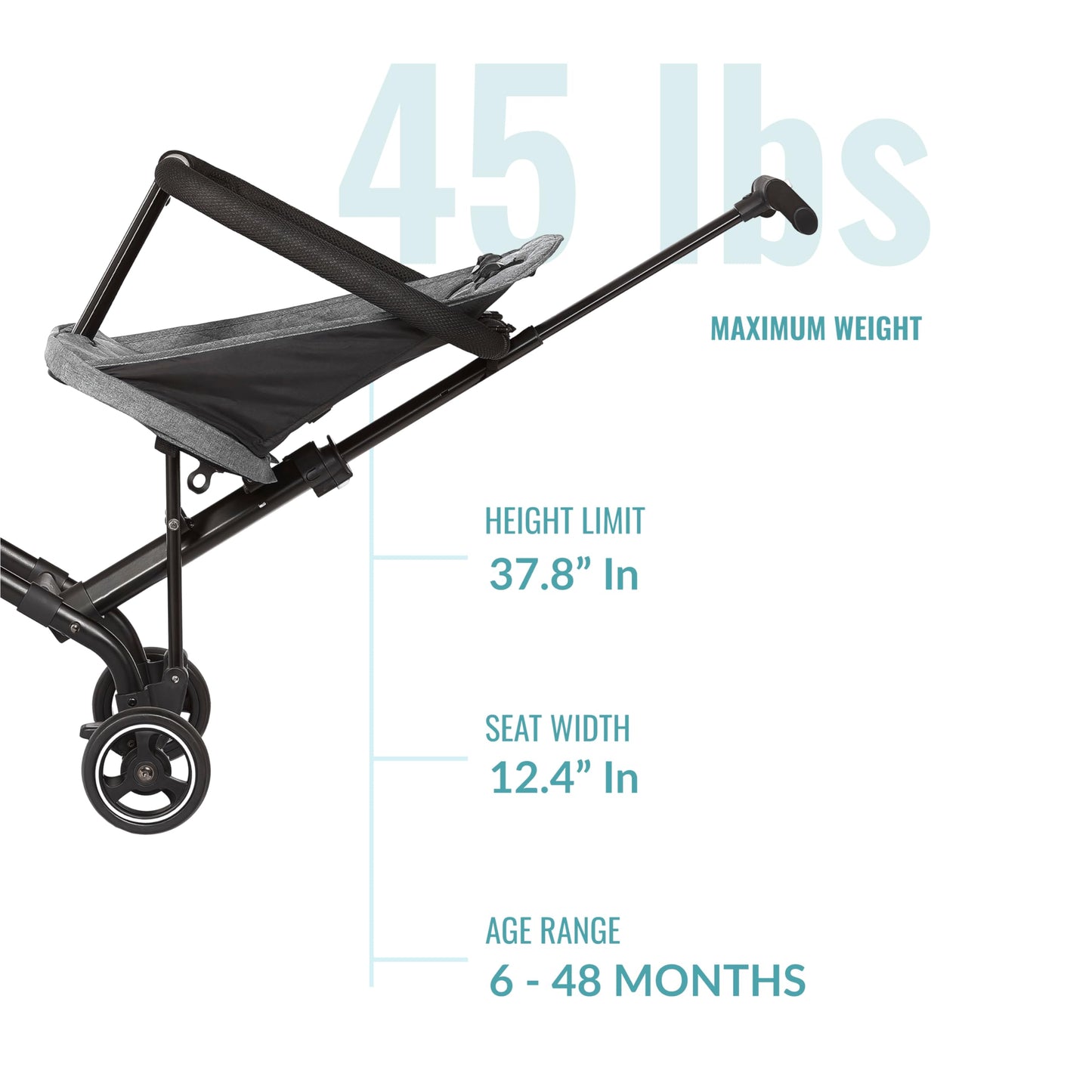 Dream On Me Lightweight Compact Coast Rider Stroller