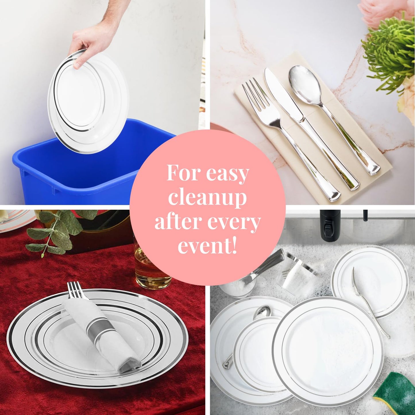 600 Piece Prestee Dinnerware Set for 100 Guests