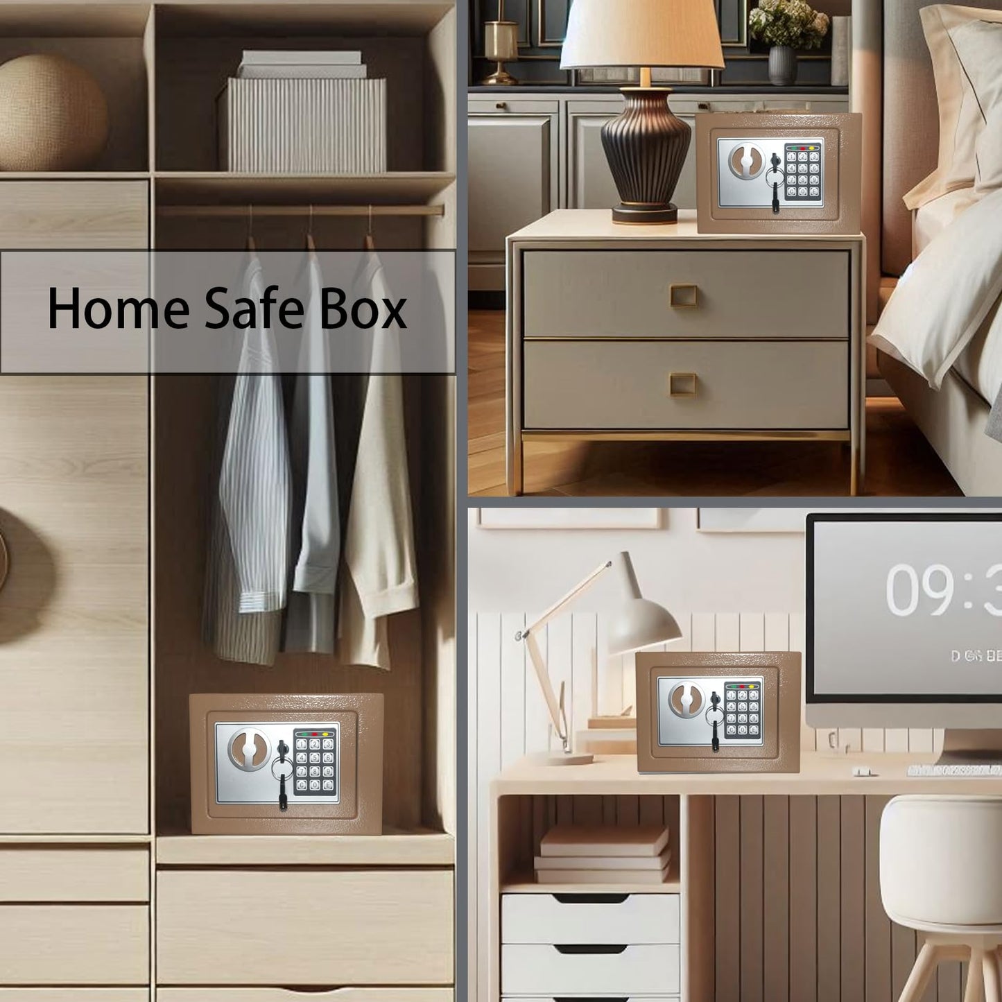 Digital Security Safe Box for Home Office