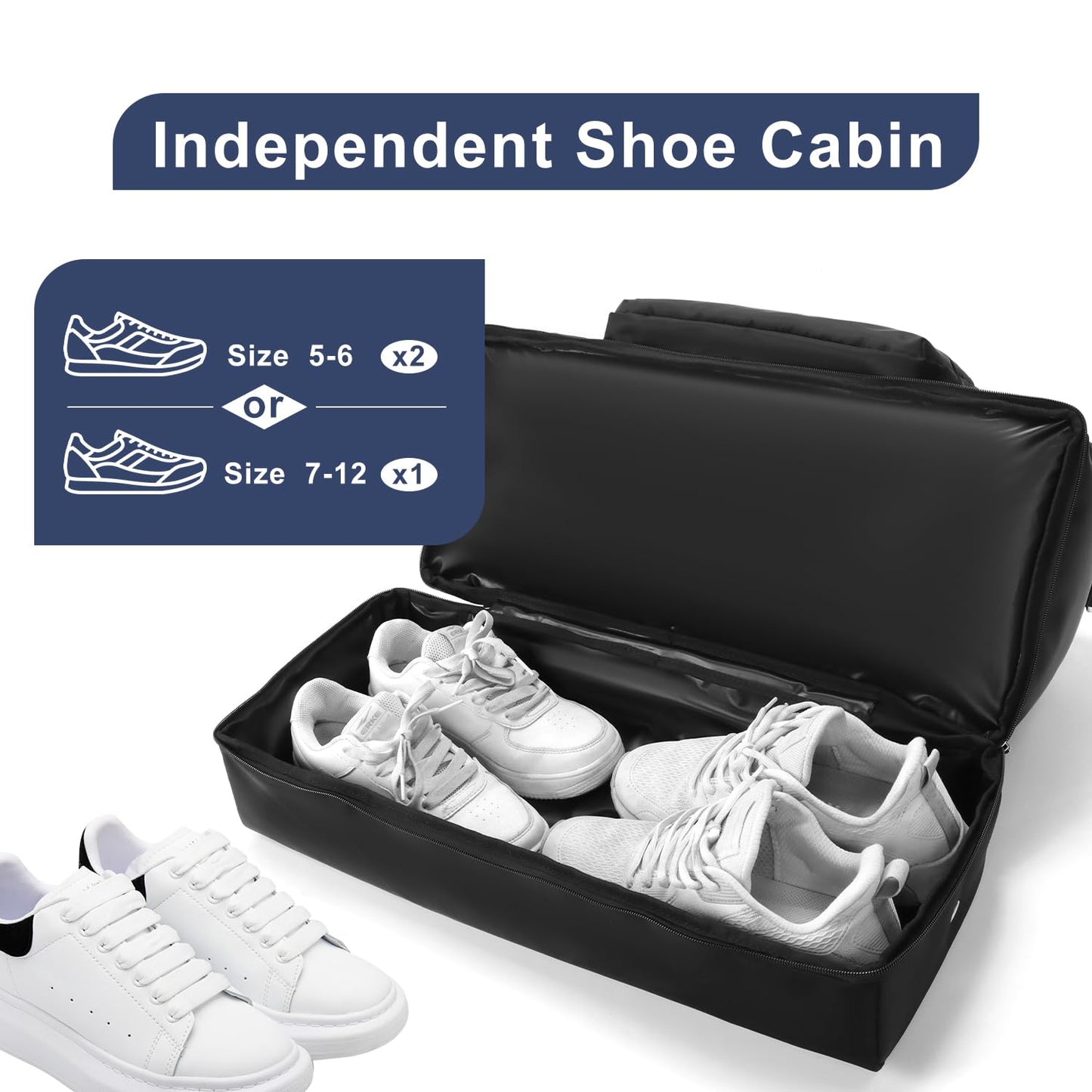 42L Travel Duffle Bag with Shoe Compartment