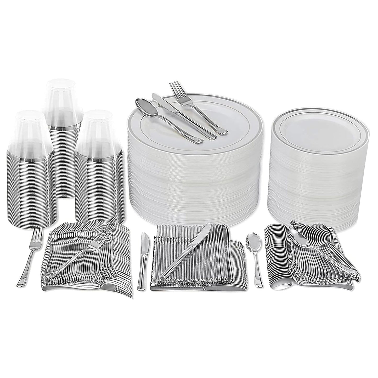 600 Piece Prestee Dinnerware Set for 100 Guests