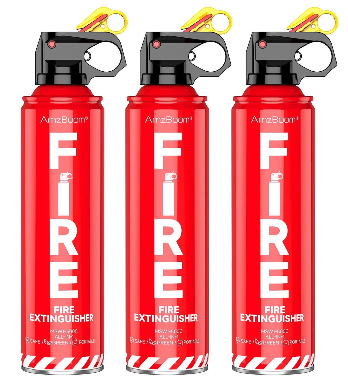 Fire Extinguisher 3-Pack with Survival Kit