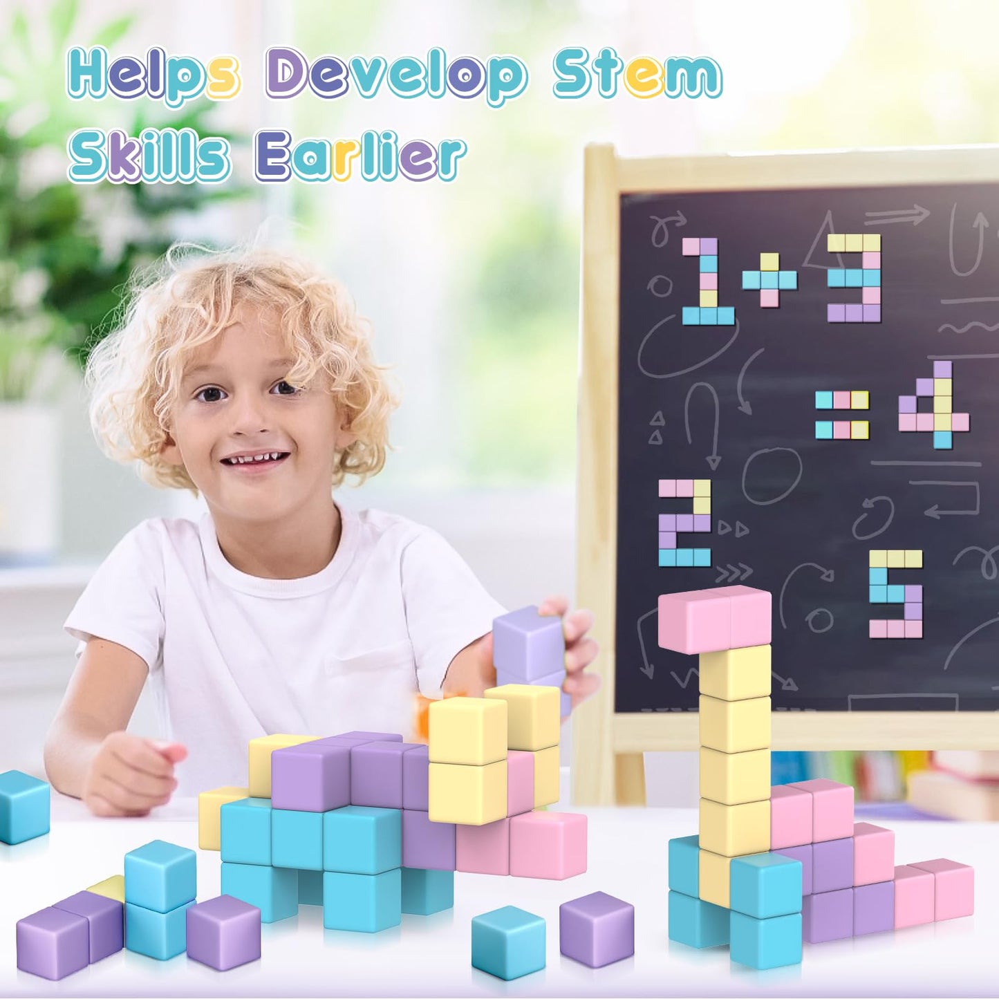 Magnetic Building Blocks Toys for Kids Ages 3-7