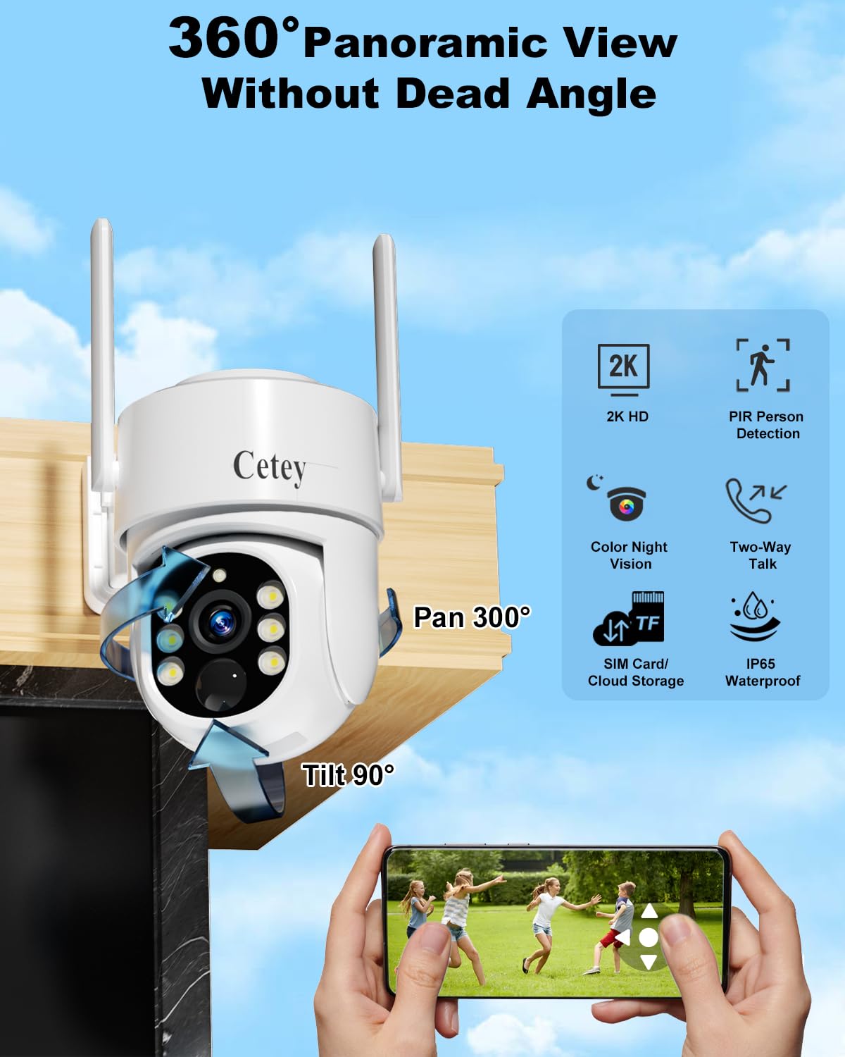 4G LTE Outdoor Solar Security Camera with Audio