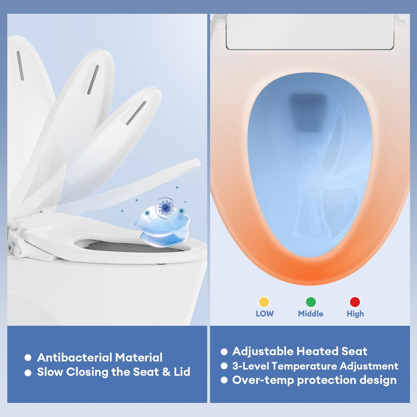 Rivix Heated Electric Bidet Toilet Seat