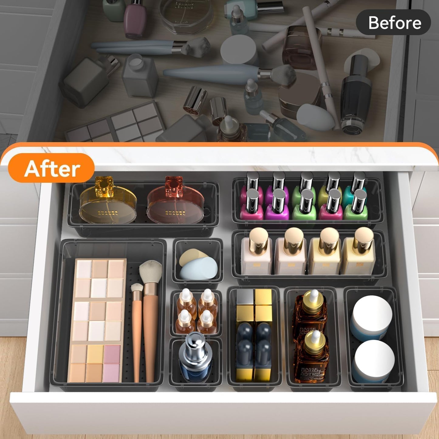 32 PCS Drawer Organizer Set for Home and Office