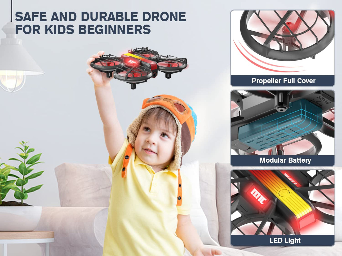 HASAKEE Mini Drone with Camera for Beginners