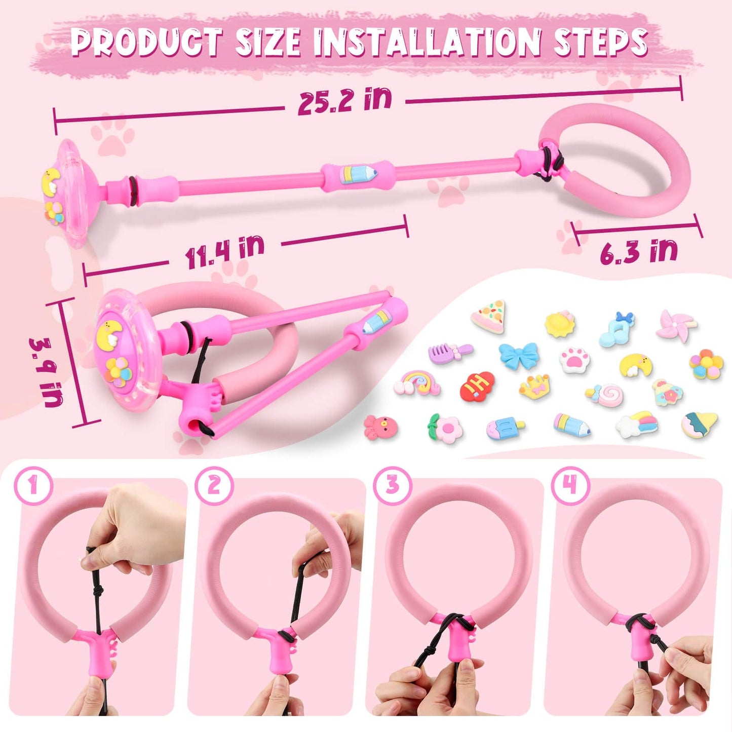 Gretex Ankle Skip Ball Toy for Girls
