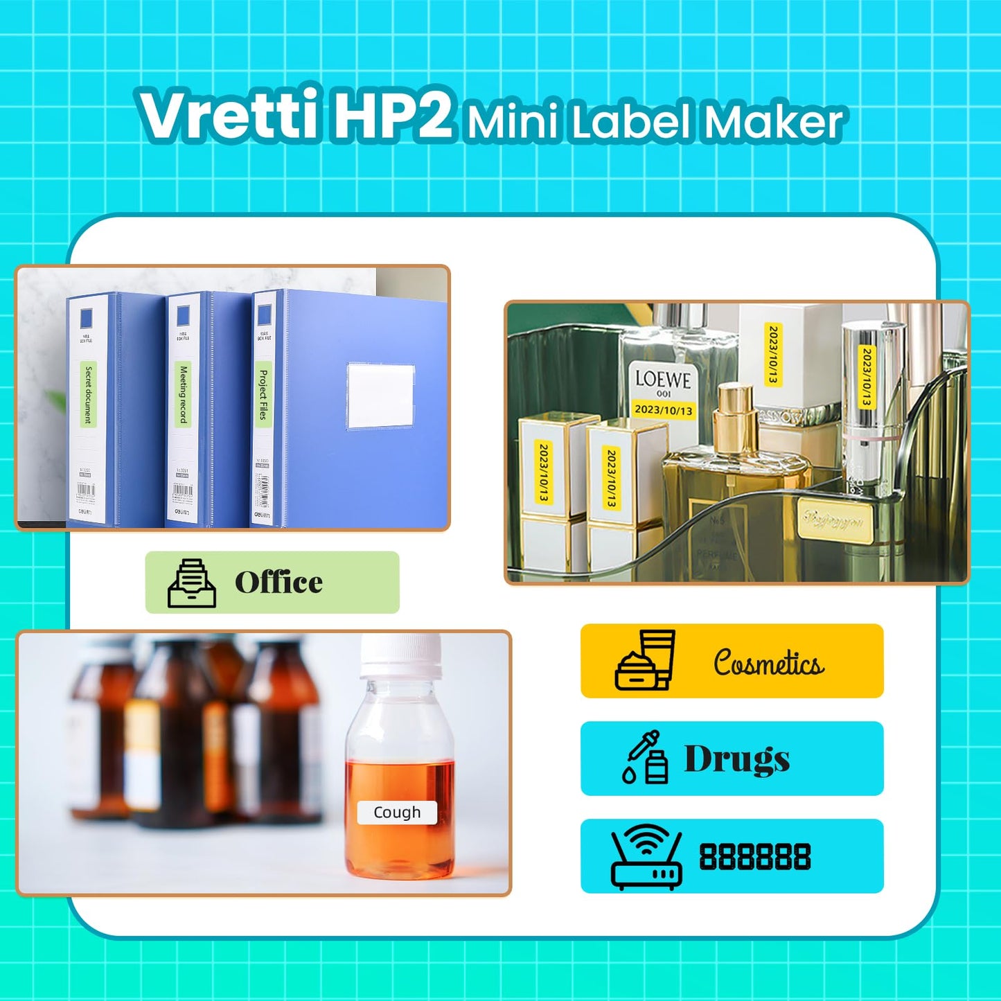 Bluetooth Label Maker for Storage and Organizing