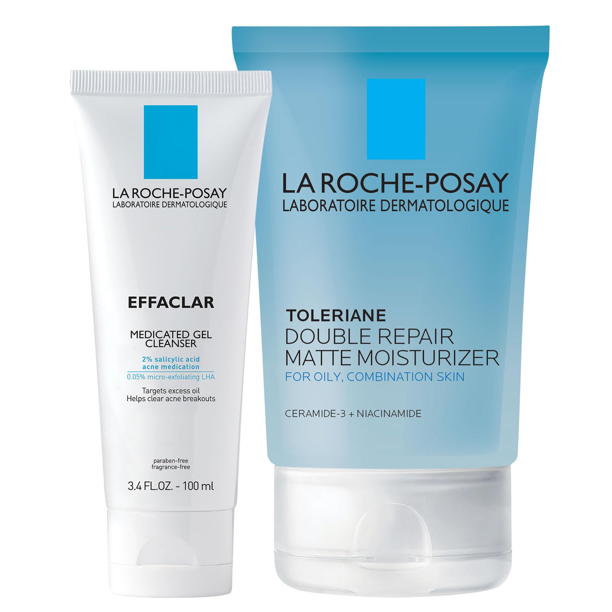 La Roche-Posay Acne Cleanser and Matte Moisturizer Set