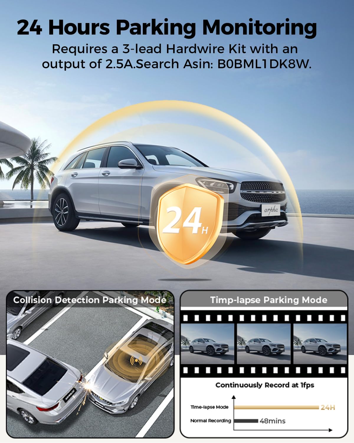 4K Dash Cam with GPS & WiFi