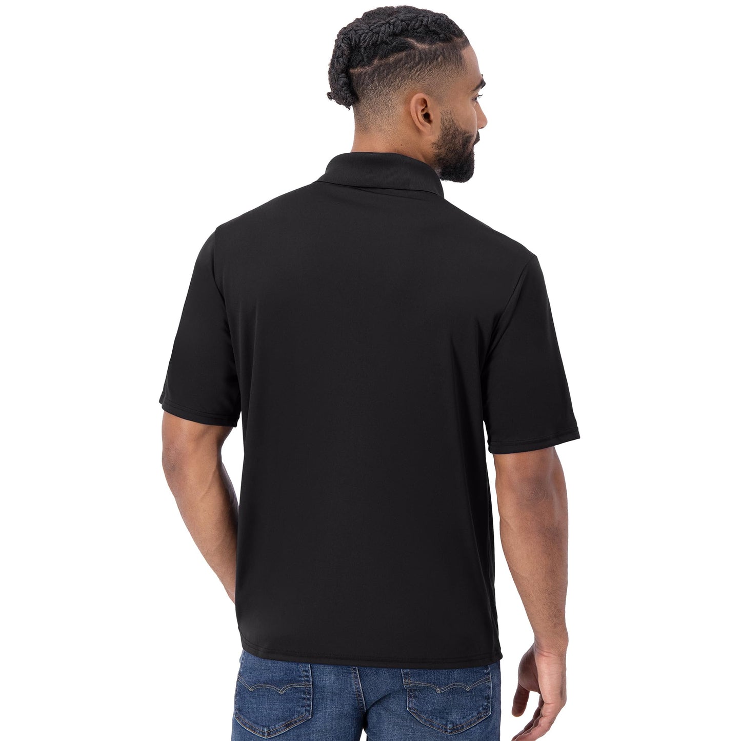 Hanes Men's Cooldri Performance Polo Shirt, Black