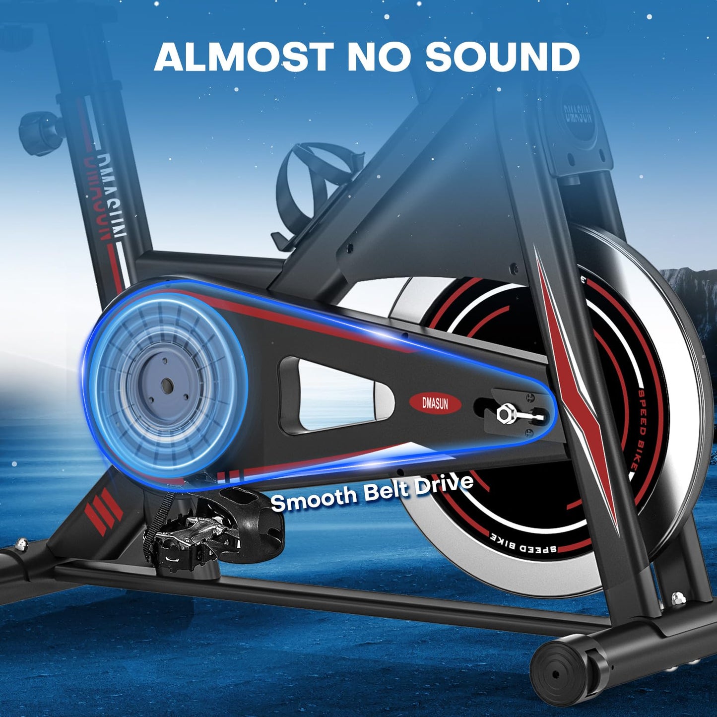 DMASUN Stationary Exercise Bike with Digital Display