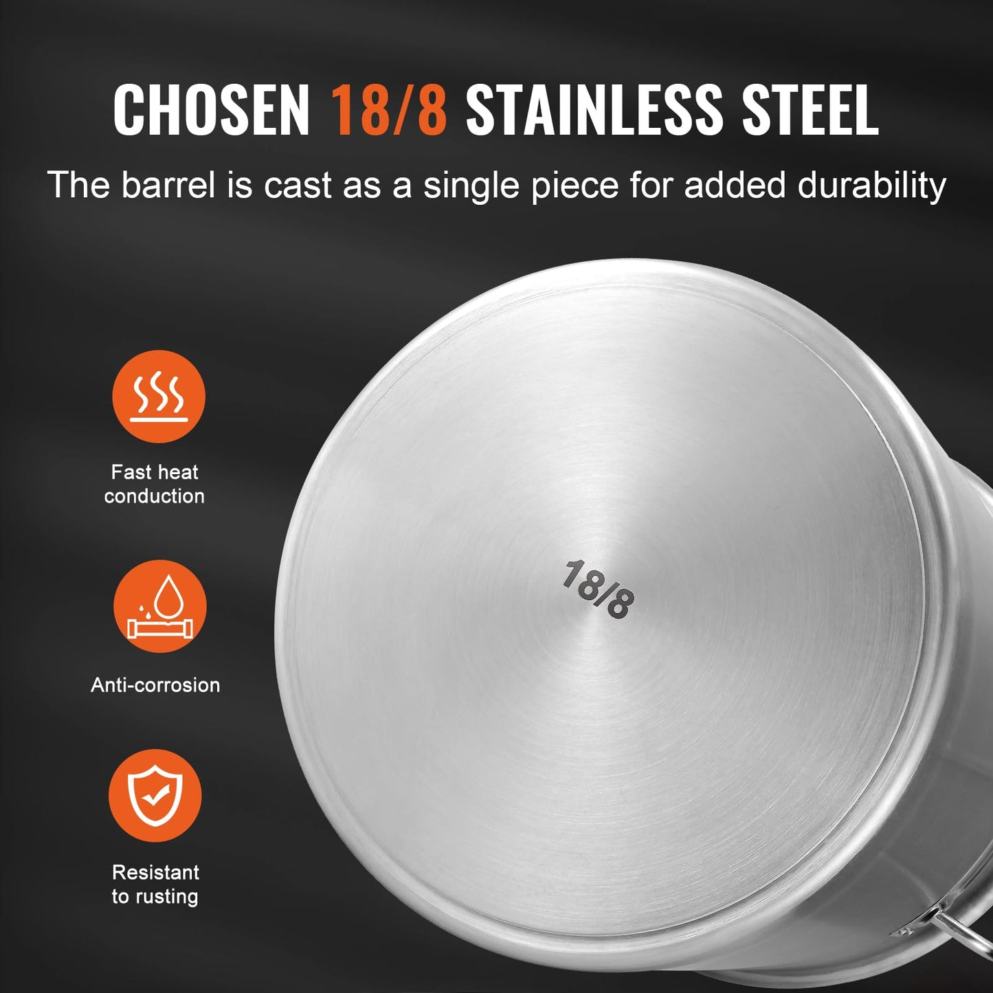42QT VEVOR Stainless Steel Stockpot for Cooking