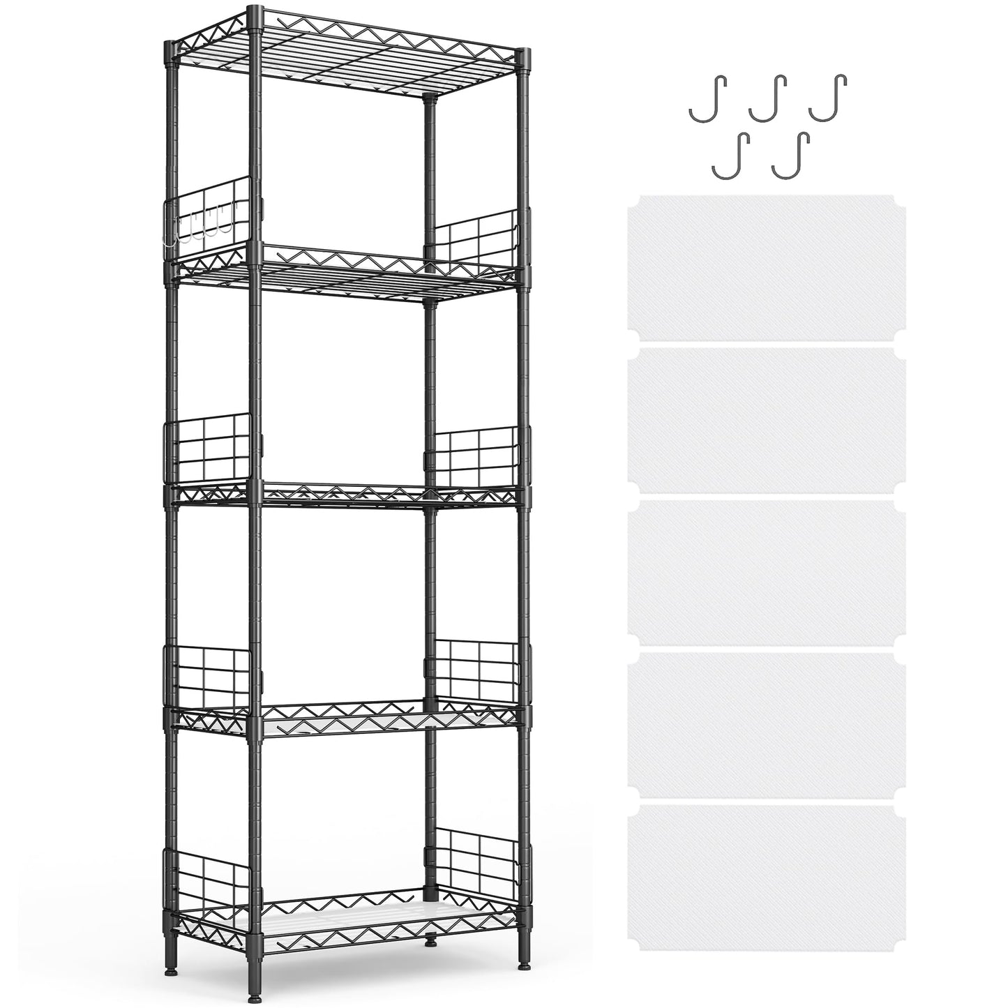 5-Tier Heavy Duty Metal Storage Shelf