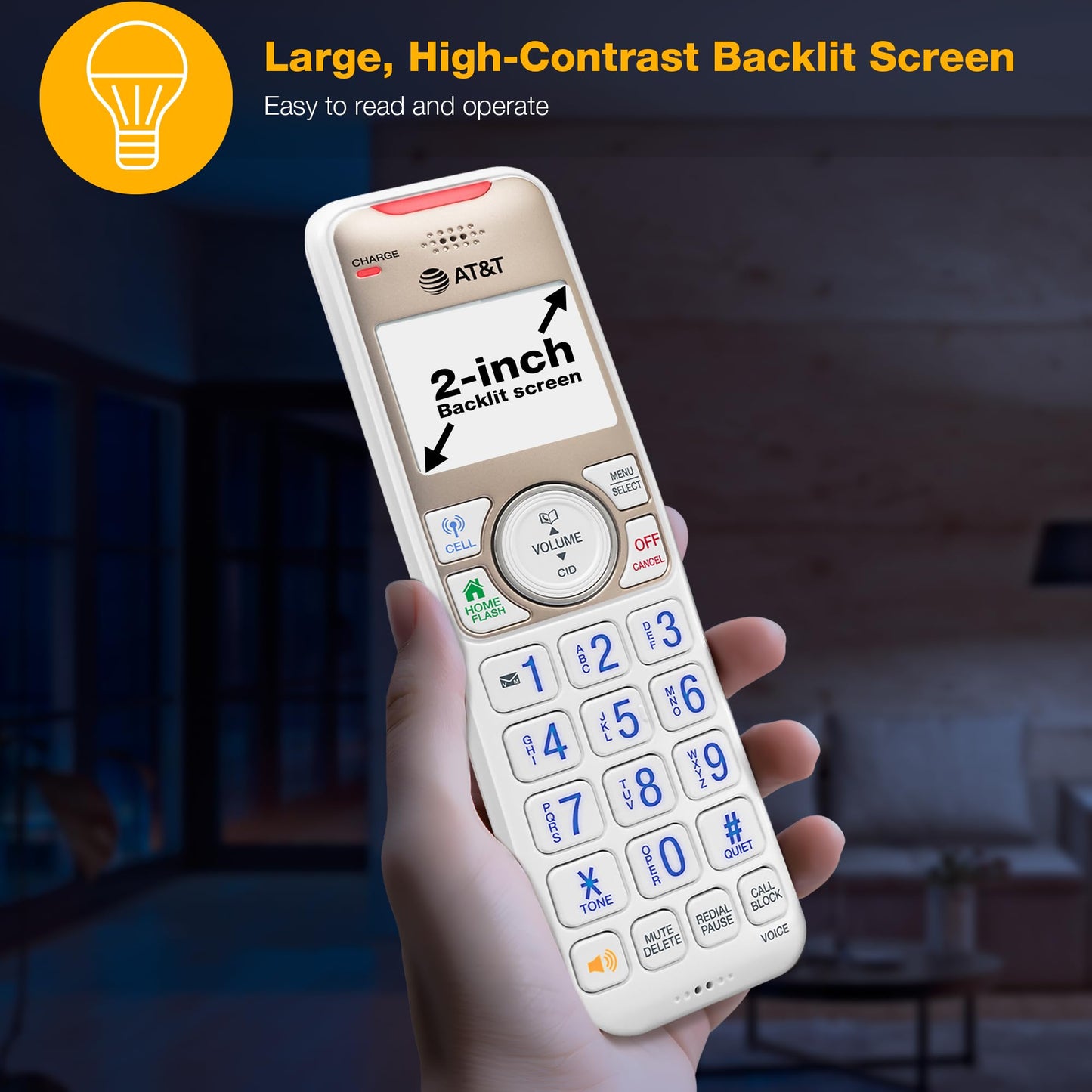 AT&T Bluetooth Cordless Phone with Answering Machine