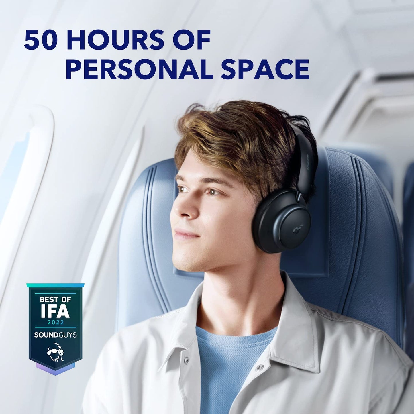 Soundcore Q45 Noise Cancelling Headphones, 50H Playtime