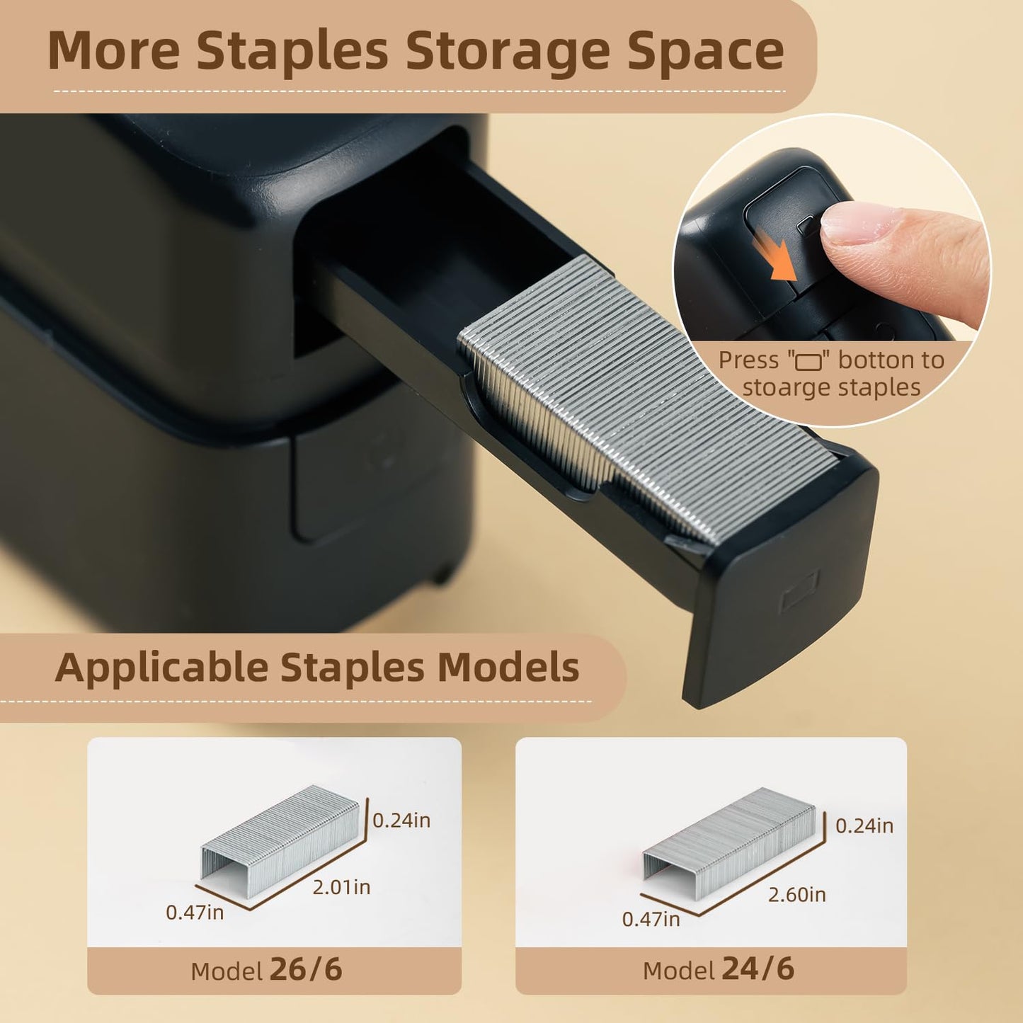 Deli Desktop Stapler with Staple Remover