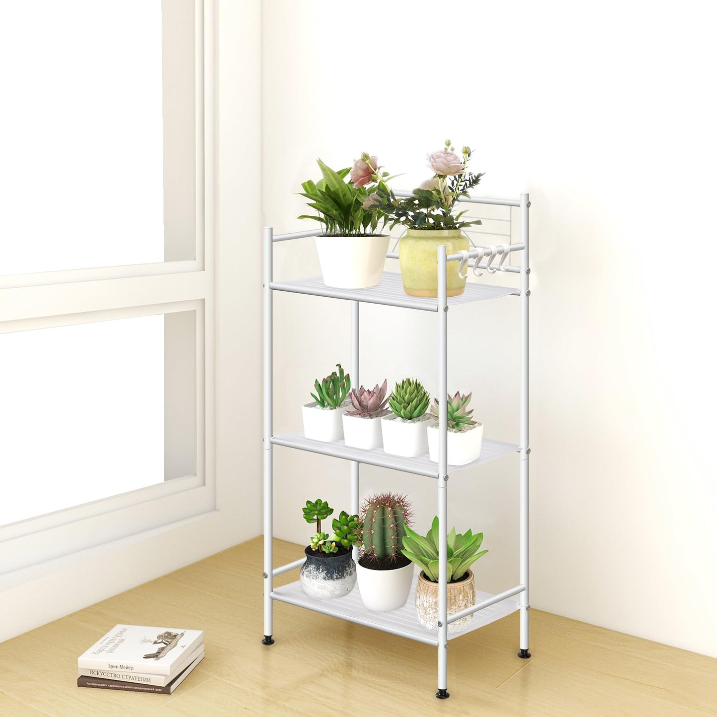 3-Tier Metal Freestanding Storage Shelf