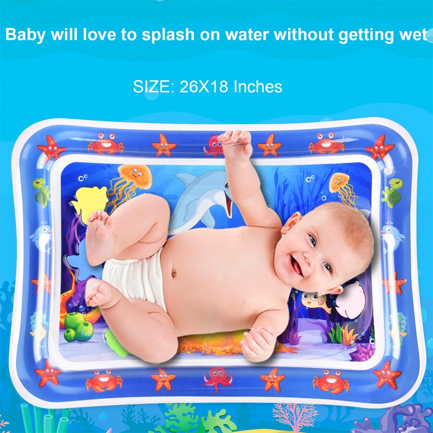 Inflatable Baby Water Play Mat for Tummy Time