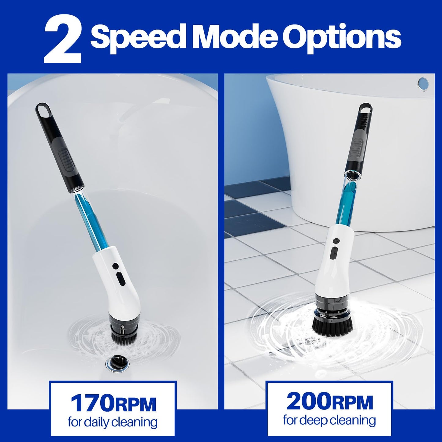 IAGREEA 9-in-1 Electric Spin Scrubber with Brushes